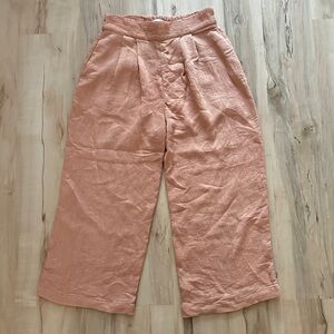 North of West Coral Pink Wide-Leg Pants